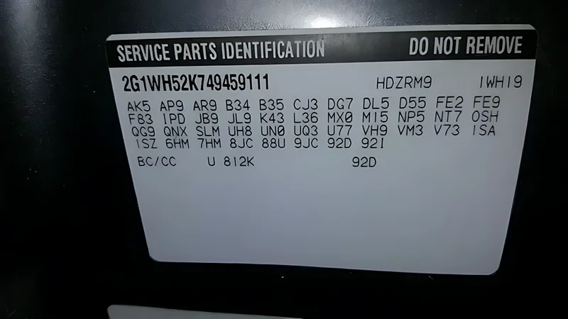 134915 Temperature Control Dual Zone Opt CJ3 - OEM | Fits 2004-2005 Chevy Impala