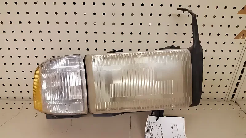 163490 Passenger Headlight with Side Marker Lamp - OEM | Fits 1994-2002 Dodge Ram