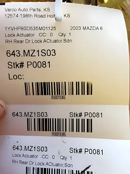 16365 Lock Actuator - OEM | Fits 2003 Mazda 6